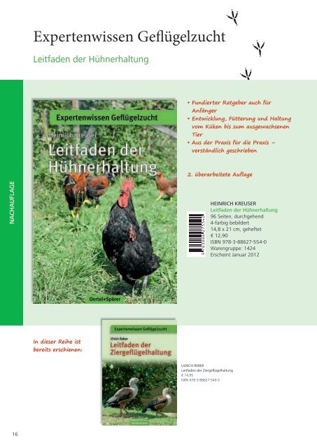 Tierbücher Frühjahr 2012 - Oertel & Spörer