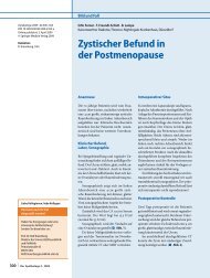 Zystischer Befund in der Postmenopause - bei der Kaiserswerther ...