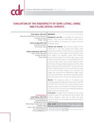 evaluation of the radiopacity of some luting, lining and filling dental ...