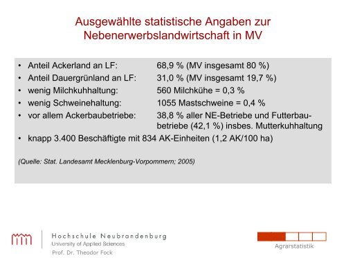 Nebenerwerb in Ostdeutschland - etwas Besonderes ?