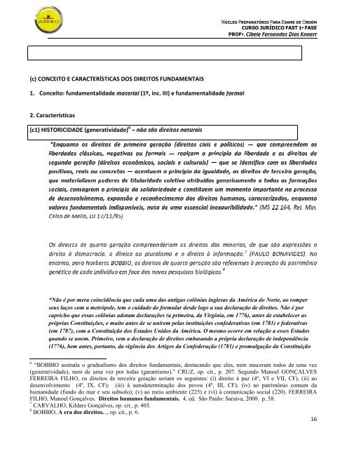 ROTEIRO DE DIREITO CONSTITUCIONAL1 ... - Curso Jurídico