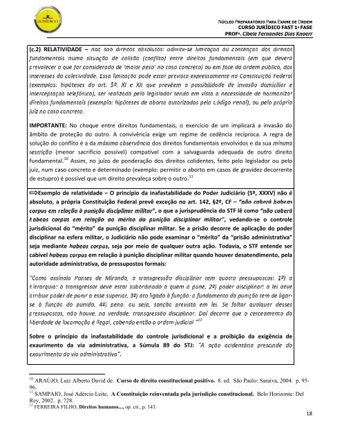 ROTEIRO DE DIREITO CONSTITUCIONAL1 ... - Curso Jurídico