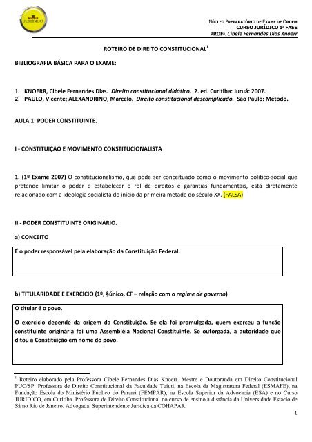 Material Direito Constitucional - Todos_OAB - Prof ... - Curso Jurídico