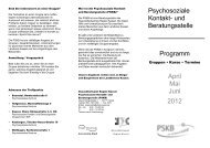 Psychosoziale Kontakt- und Beratungsstelle Programm ... - Kassel