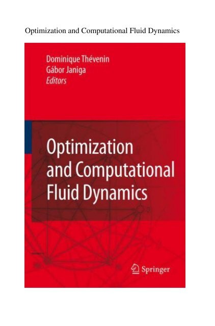 Optimization and Computational Fluid Dynamics - Department of ...