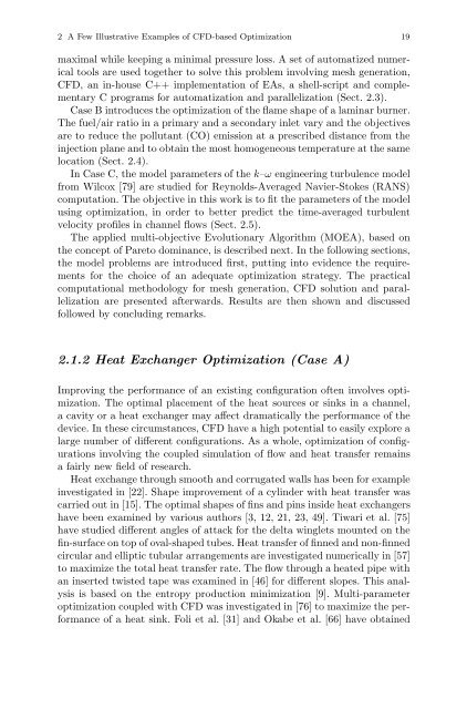 Optimization and Computational Fluid Dynamics - Department of ...