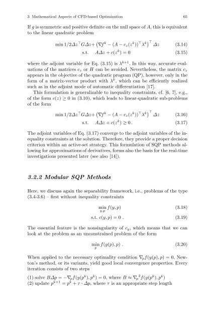 Optimization and Computational Fluid Dynamics - Department of ...