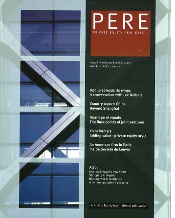 Private Equity Real Estate is delighted to - PERE