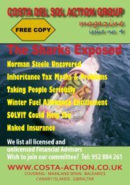 The Sharks Exposed - Costa Action Group