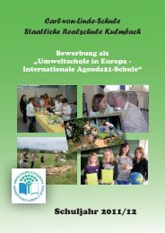 B. Projekte: Umwelterziehung - Carl-von-Linde
