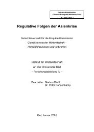 Regulative Folgen der Asienkrise - Heinlein