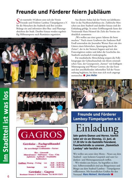 Sommer 2006 (pdf, 955 KB) - Evangelische Kreuzkirche Hanau