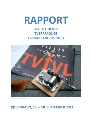 Les mer om tvil og tillit her: Rapport - Tvilsdagene