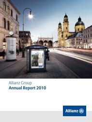 Allianz Group Annual Report 2010 - Investor Relations Center