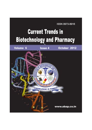 October Journal Final - 2012.p65 - Association of Biotechnology and ...