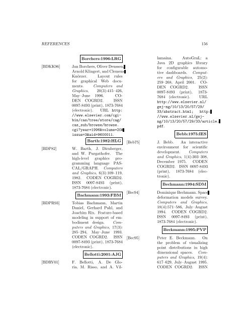 Computers and Graphics - Index of files in - University of Utah