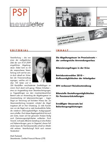 letter - PSP München Peters, Schönberger & Partner GbR