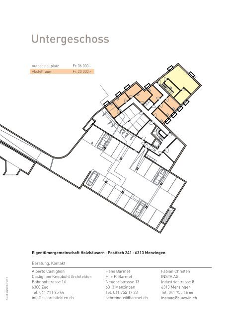 Eigentumswohnungen Holzhäusern, Menzingen - Castiglioni + ...