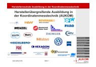 Herstellerübergreifende Ausbildung in der Koordinatenmesstechnik ...