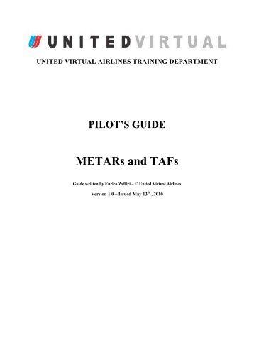 METARs & TAFs - United Virtual Airlines