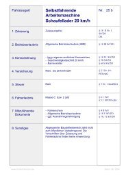 Selbstfahrende Arbeitsmaschine Schaufellader 20 km/h