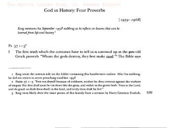 Research paper martin luther king