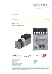 Manual - BRUNNER ELEKTRONIK