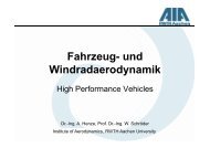 Fahrzeug- und Windradaerodynamik - RWTH Aachen University