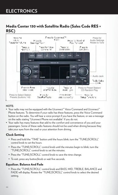 2012 Chrysler Town & Country Users Guide