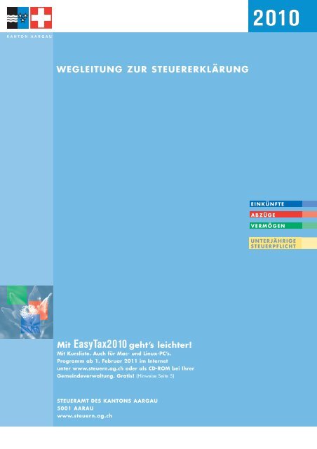 Wegleitung Zur Steuererklarung Gemeinde Scherz