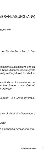 Steuer Sparen 2011 - AK - Niederösterreich - Arbeiterkammer