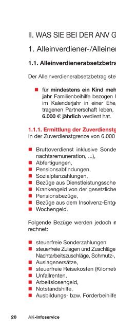 Steuer Sparen 2011 - AK - Niederösterreich - Arbeiterkammer