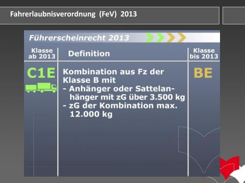 Fahrerlaubnisverordnung (FeV) - Fahrschule Steffen Lehmann