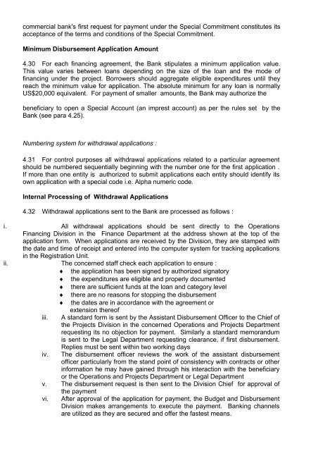 Disbursement Procedures - Islamic Development Bank