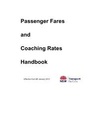 CityRail Passenger Fares and Coaching Rates Handbook - 131500