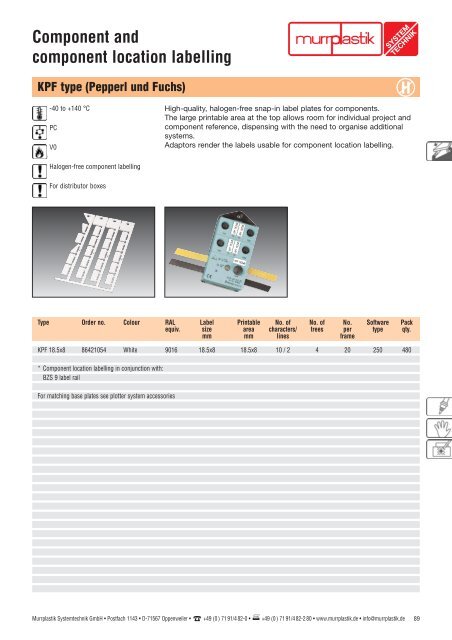 Terminal block labelling - Kablo Etiketi