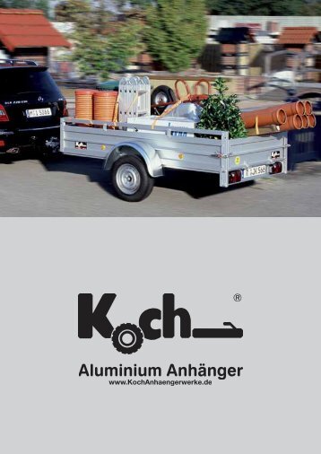 Koch Anhänger Prospekt - Koch-Anhängerwerke