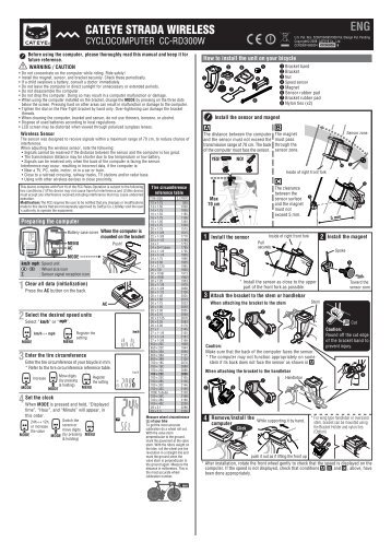 CATEYE STRADA WIRELESS ENG