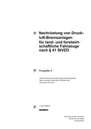 Nachrüstung von Druckluft-Bremsanlage für land ... - Tietjen GmbH