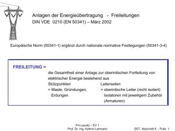 Durchhangsberechnung von Leitungen