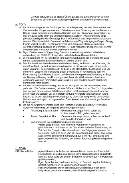 Protokoll der 12. Sitzung (81 KB) - .PDF - Gemeinde Lermoos
