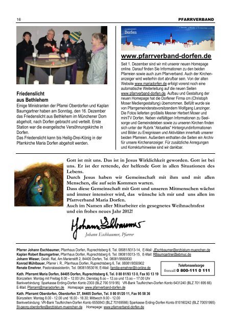 Kirchenanzeiger 22. Dezember 2012 - 13. Januar 2013