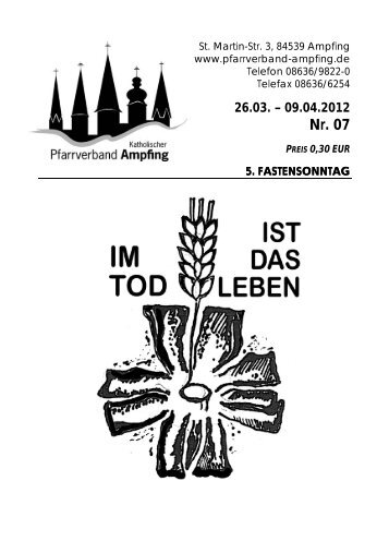 Kirchenanzeiger Nr. 07 vom 26.03. bis 09.04.2012 - Katholischer ...