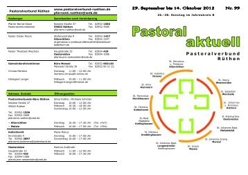 Pastoral-aktuell - Kallenhardt