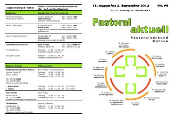 Pastoral-aktuell - Kallenhardt