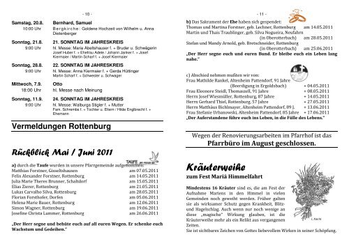 Max Rabl - Pfarrei Rottenburg an der Laaber