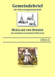 Gemeindebrief Advent 2012 - Pfarreiengemeinschaft Herzlake und ...