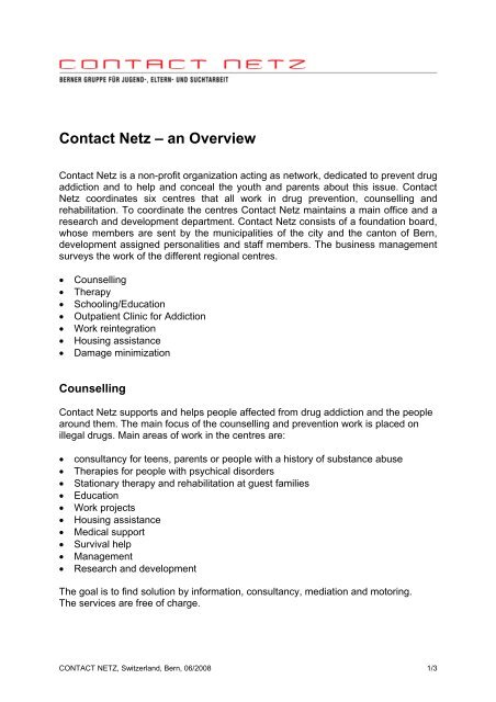 Contact Netz – an Overview