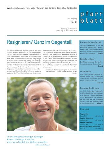 Resignieren? Ganz im Gegenteil! - RÃ¶misch-katholische Kirche im ...