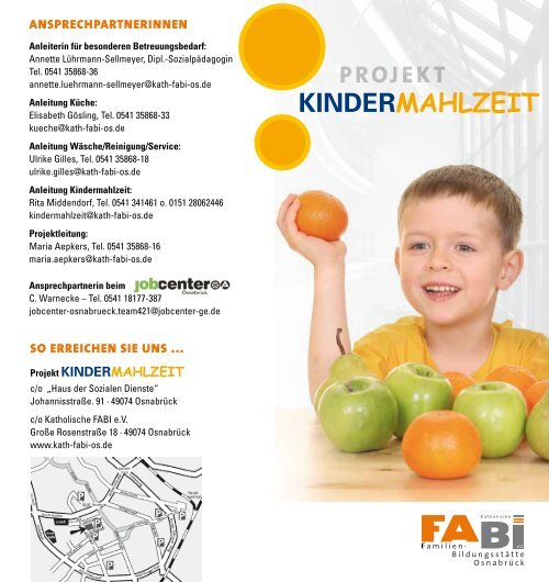 Flyer KINDERMAHLZEIT 2012